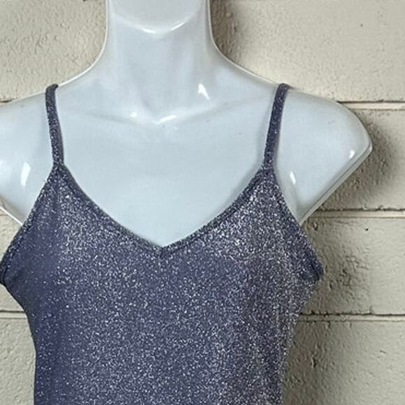 Haute Mode Purple Sparkle Bodysuit size S - Picture 6 of 8